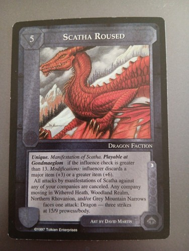 Scatha roused meccg - scatha,