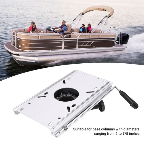 Aluminum boat seat slide - aluminum,