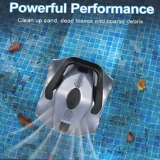 Robotic Wireless Pool Cleaner Cordless Automatic Swimming Pool Ground Vacuum US