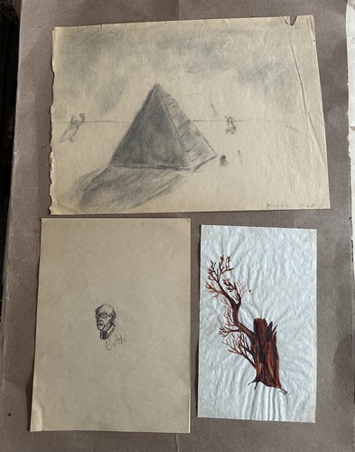 Vtg signed paintings - 3,