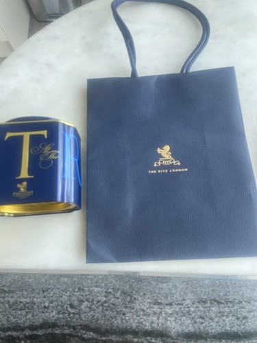 Ritz hotel tea caddy with - tea,