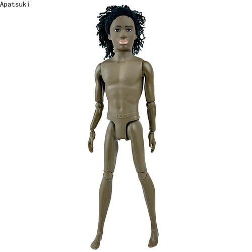 Black movable jointed doll - movable,