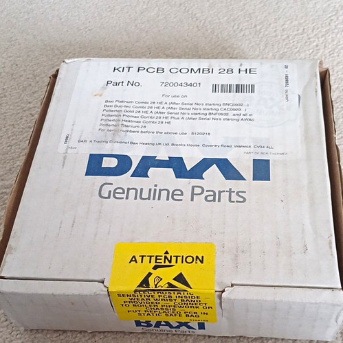 Baxi genuine parts pcb kit - pcb, for