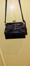 Vintage Judith Lieber Black Alligator bag