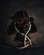 Genuine Samurai Kabuto and Menpo, Mid to Late Edo Period Tohoku Region Style
