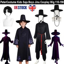 K-Pop：Demon Hunters Costume Wig Hat Book Week Boys Idol Jinu Cosplay Kids Saja