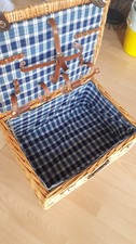 Vintage picnic wicker basket