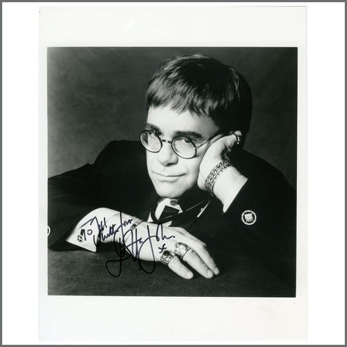 Elton john signed - signed, photograph