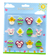 Easter Erasers pack 12