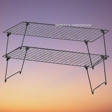 IKEA Foldable Shoe Rack x 2 Grejig Steel Stackable Organiser Grey