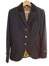 JOULES Tweed Jacket UK 12 Navy