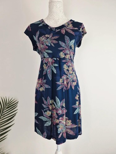Fatface navy floral tea dress - tea,