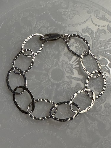Sterling silver oval link - silver,