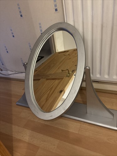 Wooden silver painted - painted, swinging