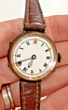ANTIQUE WW1 SWISS MILITARY OFFICERS TRENCH WATCH – EARLY WRIST WATCH
