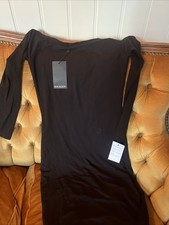 Baukjen Black Bardot Dress