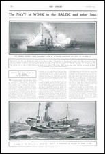 1915 NAVAL Baltic German Cruiser Prinz Adalbert Submarine Libau Motor-Boat (93)