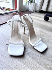 White Stilleto Heels / Size 5