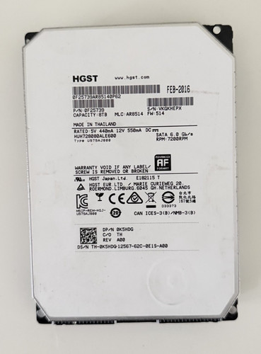 Hgst ultrastar he8 8tb 7200rpm - hgst,