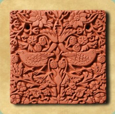 William Morris Strawberry Thief Decorative Terracotta Wall Tile
