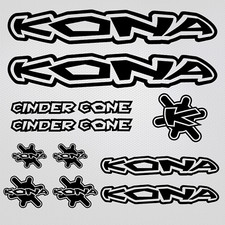 Kona Cinder Cone decals bike frame stickers fork bmx mtb adhesive vinyl ORACAL