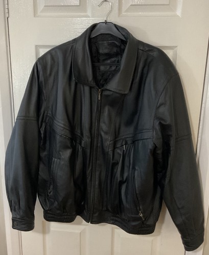 Real leather black - leather, (heavy)