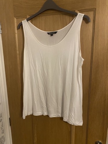 White bonmarche vest top size - white,