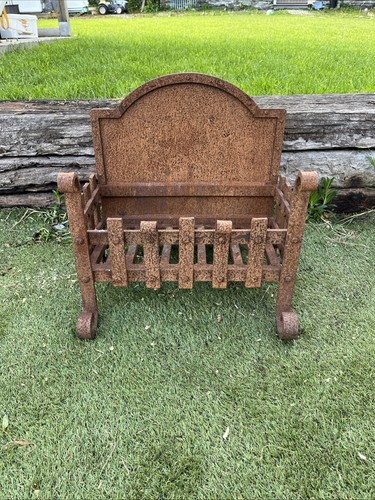 Antique open fire iron - fire, grate