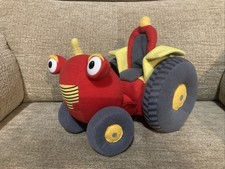Tractor Tom Soft Toy Plush Red 10”