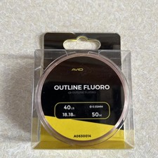 Avid Fluorocarbon Line Carp Fishing Outline Fluoro 40lb 50M Leaders Hooklinks
