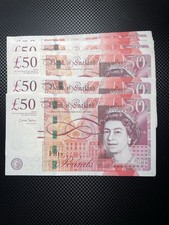 Queen Elizabeth II Old English Paper Bank Notes £50
