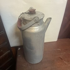 Vintage Caracan Vintage Aluminium Milk Churn With Lid and Jug 18inches 