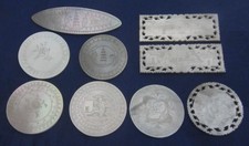 9 x Antique Chinese Gaming