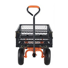 Uimoso Garden Dump Cart Heavy-duty Metal Yard Carts and Wagons 400 lbs Loading
