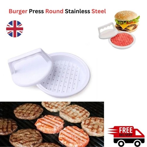 Burger press round - burger, stainless