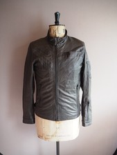 G Star Raw Leather Jacket Mens