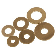 Solid Brass Thick Flat Washers To Fit M2 M2.5 M3 M4 M5 M6 M8 -M20 Bolts Screws