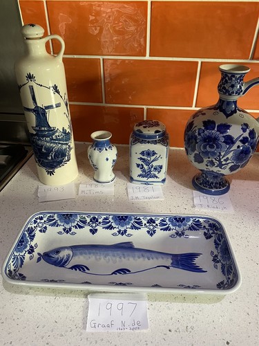 Royal delft blue and - , white