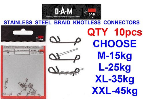 Dam braid knotless connectors - braid,
