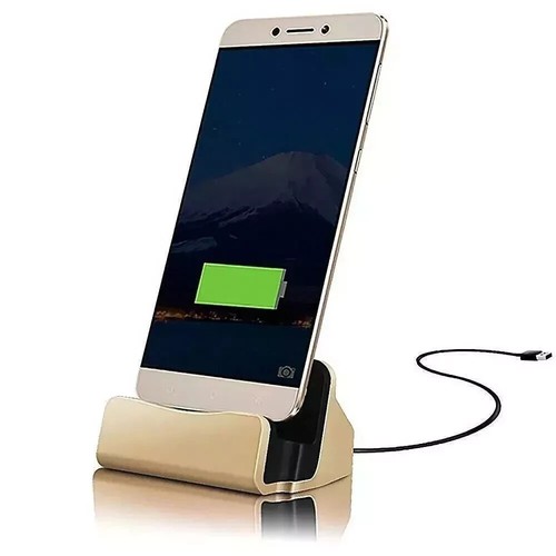 Gold desktop dock - type-c, usb