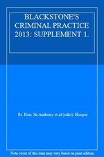 BLACKSTONE'S CRIMINAL PRACTICE