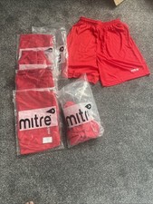 Football red shorts joblot - football,