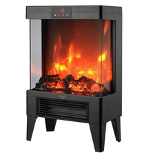 LED electric fireplace with