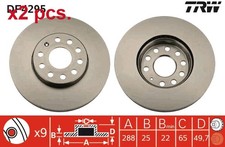 X2 PCS FRONT BRAKE DISC ROTOS