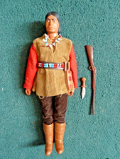 Vintage Marx The Lone Ranger Tonto Red Sleeves Indian Action Figure.