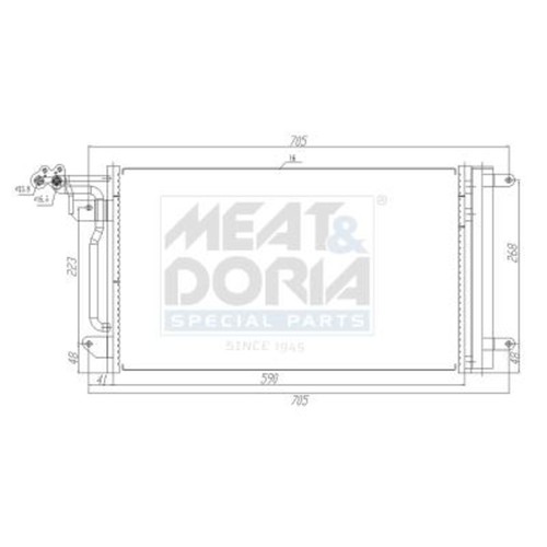 Condenser fits audi seat - a1,