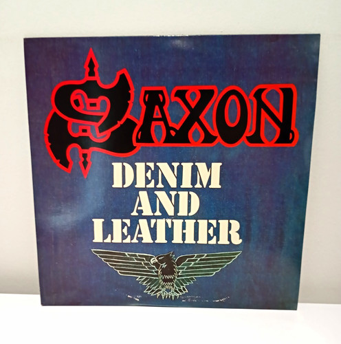 Saxon denim and leather vinyl - denim,