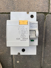 Crabtree RCD 63A RCCB 30mA old type