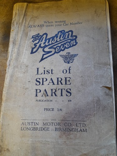 Austin seven list - austin,