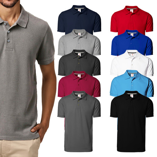 Mens pique polo - plain,